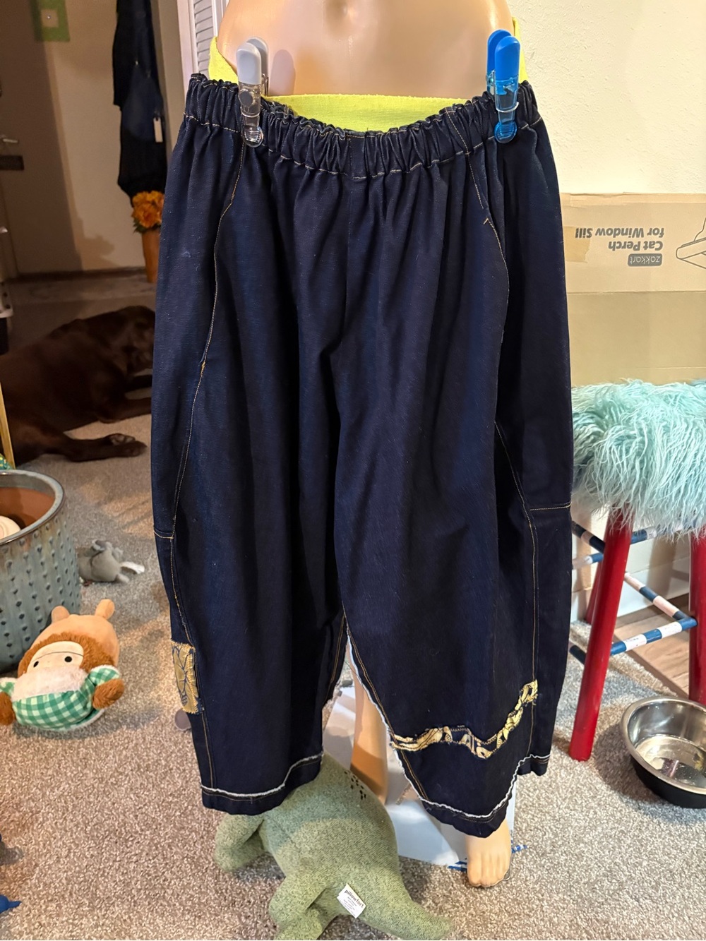 NWOT Tina Givens Harem Jeans Denim Pants S